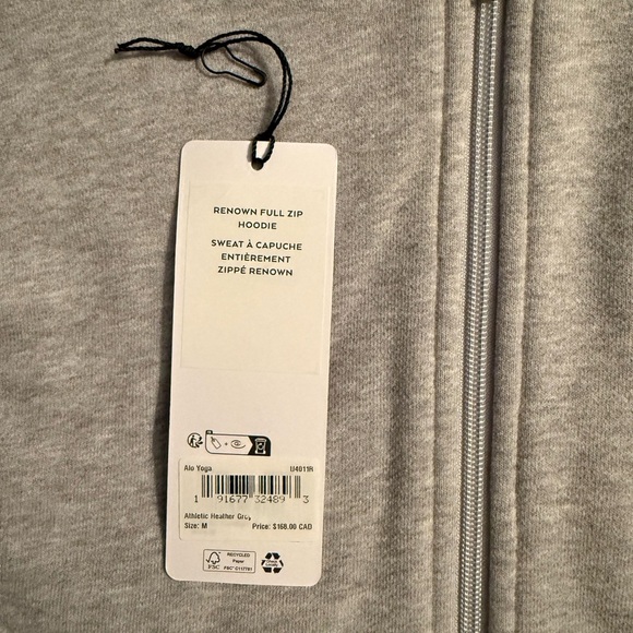 Alo Renown Heavy Weight Full Zip Hoodie - Picture 3 of 4